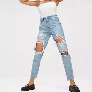 American Eagle The Highest Rise Distressed Mom Jean
